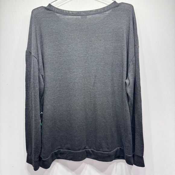 This Is My Ugly Christmas Sweater Printed Long Sleeve Black Top XXL - Picture 4 of 5